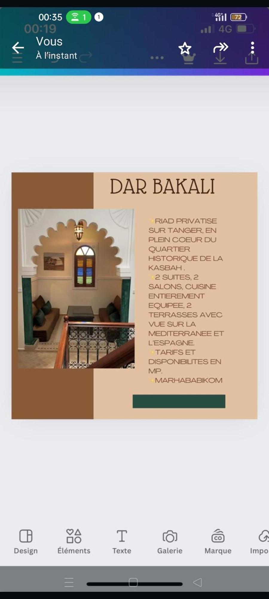Riad Bkl Luxury Dar Baroud Tanger Eksteriør billede
